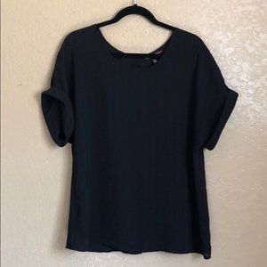 Black short sleeve top